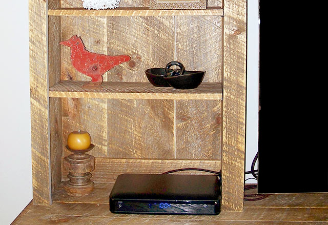 Reclaimed barn wood cabinets 